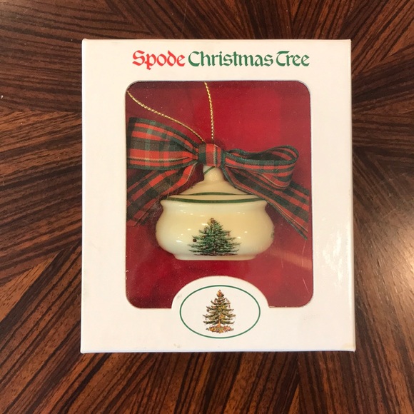 Spode Other - Spode Christmas Tree Miniature Sugar Box Ornament